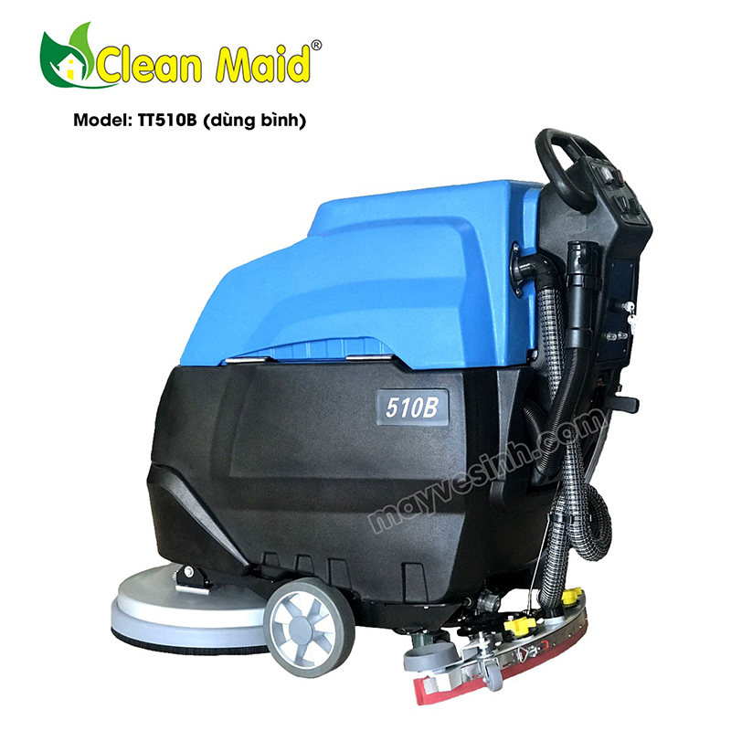 Máy lau sàn nhà xưởng Clean Maid TT 510B (dùng bình)