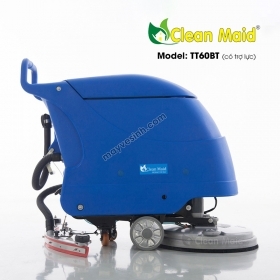 Máy lau sàn nhà xưởng CleanMaid TT60BT (dùng bình, có trợ lực)
